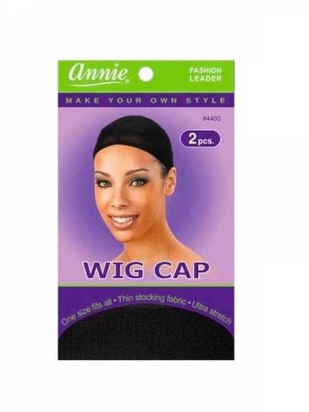 Bonnet Noir Pour Perruque (Wig Cap) X2
