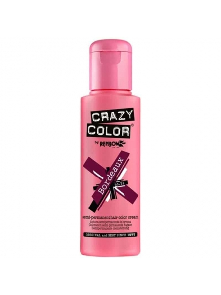 Coloration Semi Permanente Pour Cheveux Crazy Color Bordeaux
