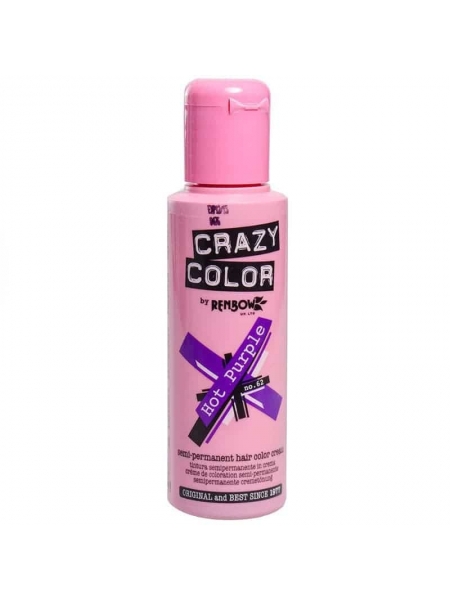 Coloration Semi Permanente Pour Cheveux Crazy Color Hot Purple