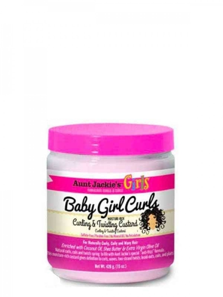 Girls Baby Girl Curls Moisture-Rich Curling & Twisting Custard 426g Aunt Jackie's