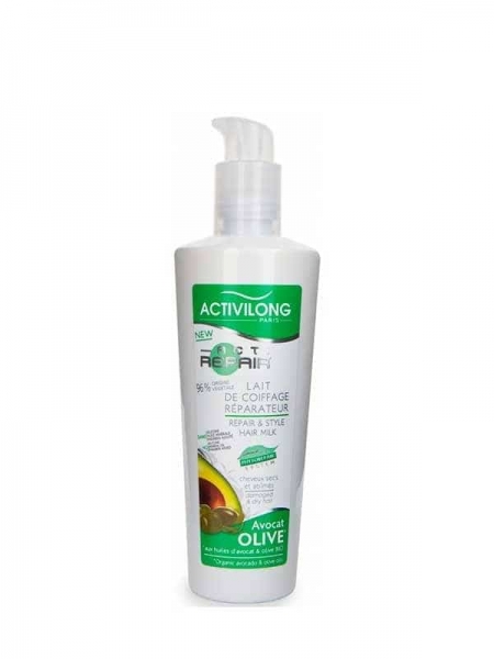 Lait De Coiffage Réparateur Aux Huiles D'olive Et Avocat Bio