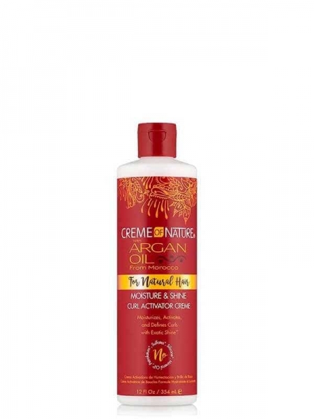 Argan Oil Moisture & Shine Curl Activator Creme 354ml Creme of Nature