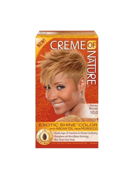 Colorant Capillaire Exotic Shine À L'huile D'argan Blond Miel Creme of Nature