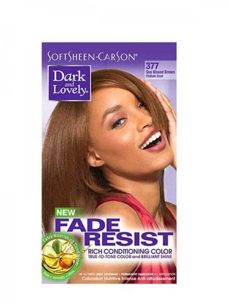 Fade Resist Light Golden Blonde Rich Conditioning Color Châtain Doré 377 Dark and Lovely