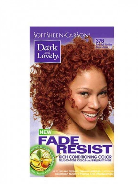 Fade Resist Light Golden Blonde Rich Conditioning Color Rouge Intense 376 Dark and Lovely
