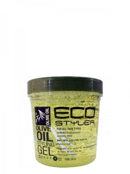 Gel Coiffant À Base D'huile D'olive 710 Ml Eco Styler