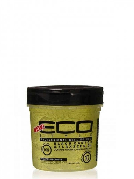 Gel Coiffant Black Casto & Flaxseed Oil 473 Ml Eco Styler