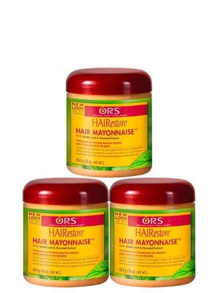 Hairestore Lot De 3 Hair Mayonnaise Treatment 475 Ml Ors