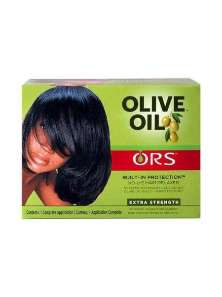 Olive Oil Kit Défrisant Sans Soude Pour Cheveux Épais Ors