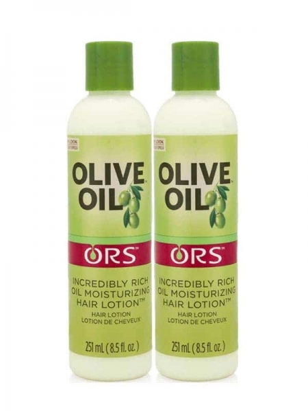 Olive Oil Lot De 2 Moisturizing Hair Lotion 251 Ml Ors
