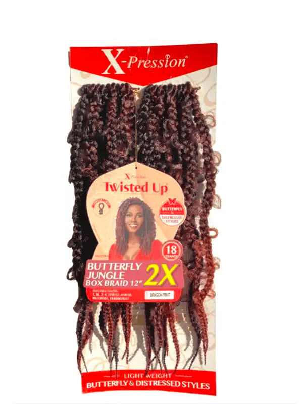 Rajouts Crochet Butterfly Braids Jungle 12 Pouces ...